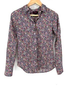 J.Crew Liberty Floral Print Blouse Shirt